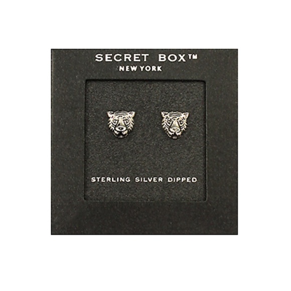 Tiger Stud Earrings - Picture 2 of 2